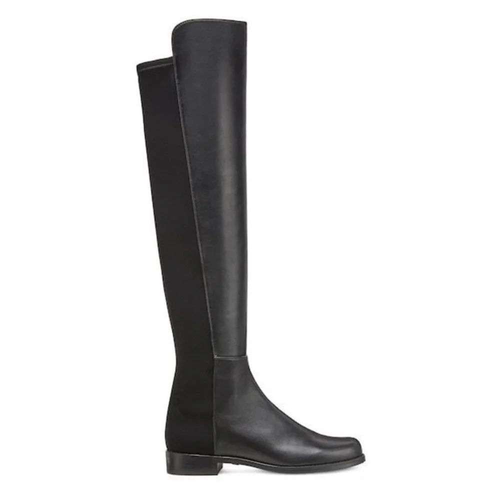 Stuart Weitzman 5050 Over-The-Knee Stretch-Leather Boots